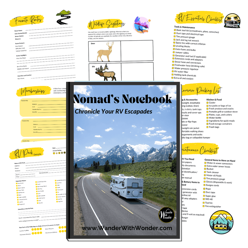 Nomad's Notebook: Chronicle Your RV Escapades