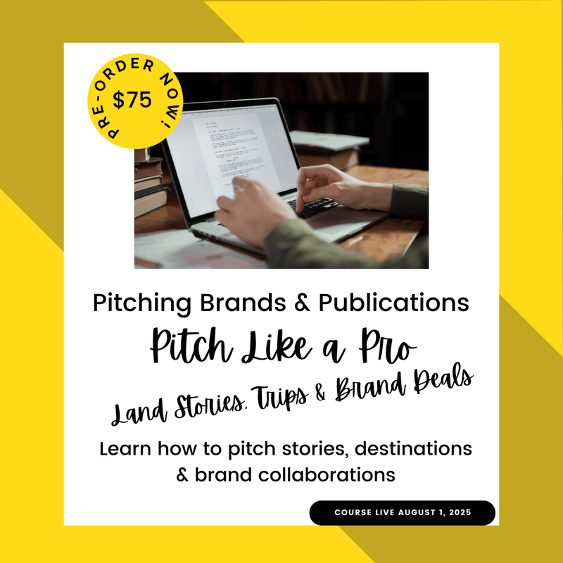 Pitch Like a Pro: Land Stories, Trips & Brand Deals