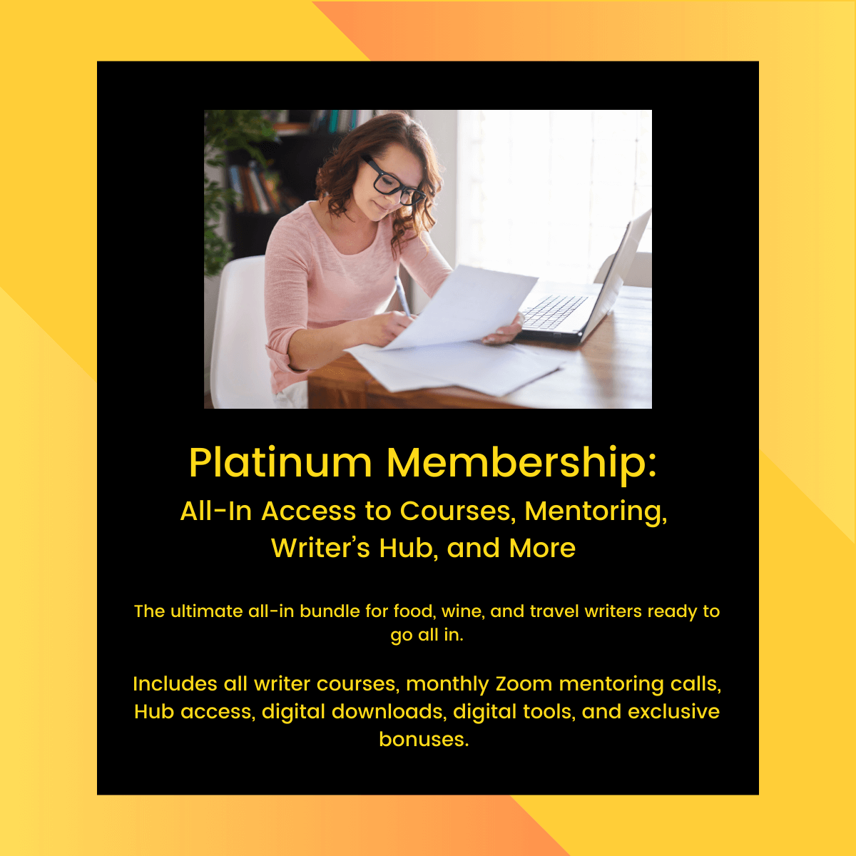 Platinum Membership: All-In Access for Food, Wine & Travel Writers