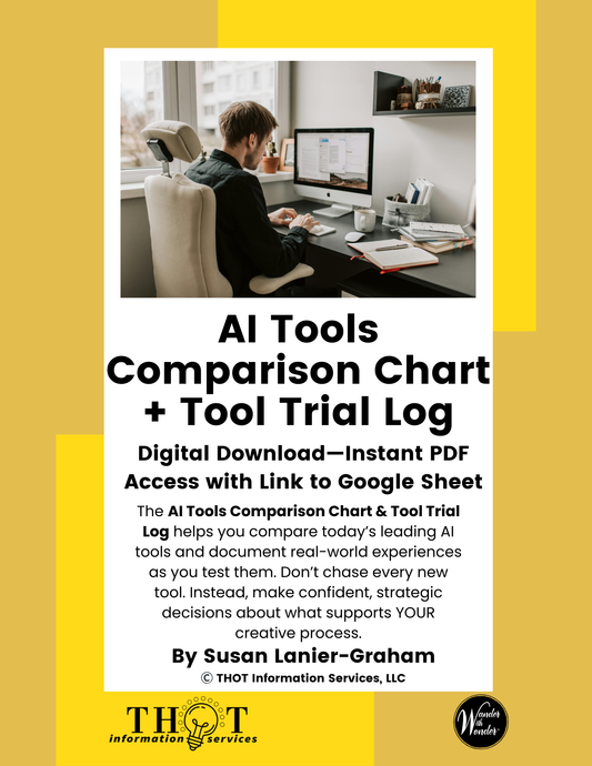 AI Tools Comparison Chart and Tool Trial Log for Writers