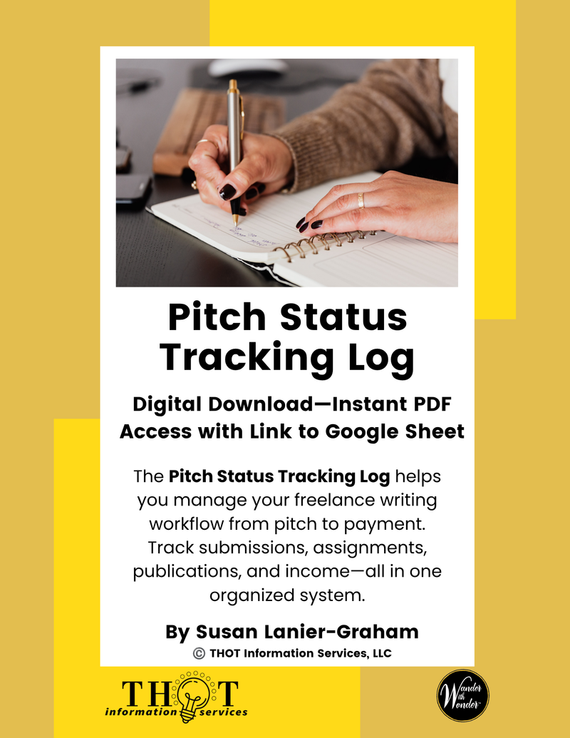 Pitch Tracking Log for Freelance Writers | Digital Download